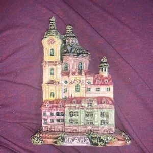 Vintage Handmade Praha Souvenir Landmark Figurine